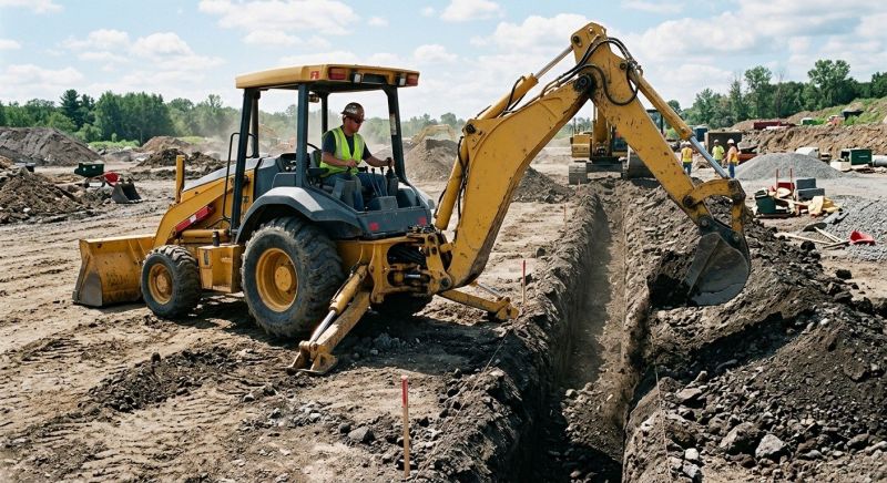 Backhoe Trenching in Houston, TX