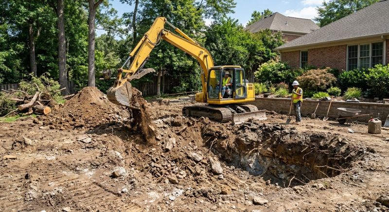 Pool Land Clearing in Houston, TX